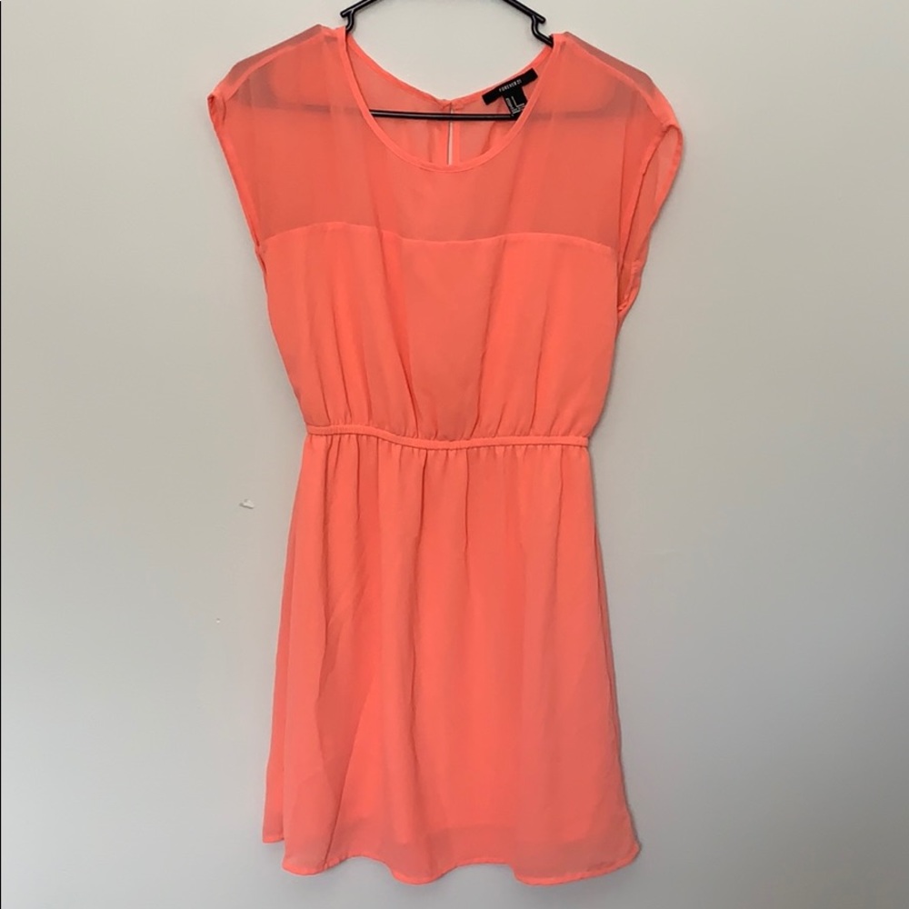 Forever21 Coral Mini Dress
